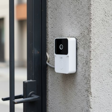 WiFi videodørklokke med kamera, Tuya & trådløs klokke