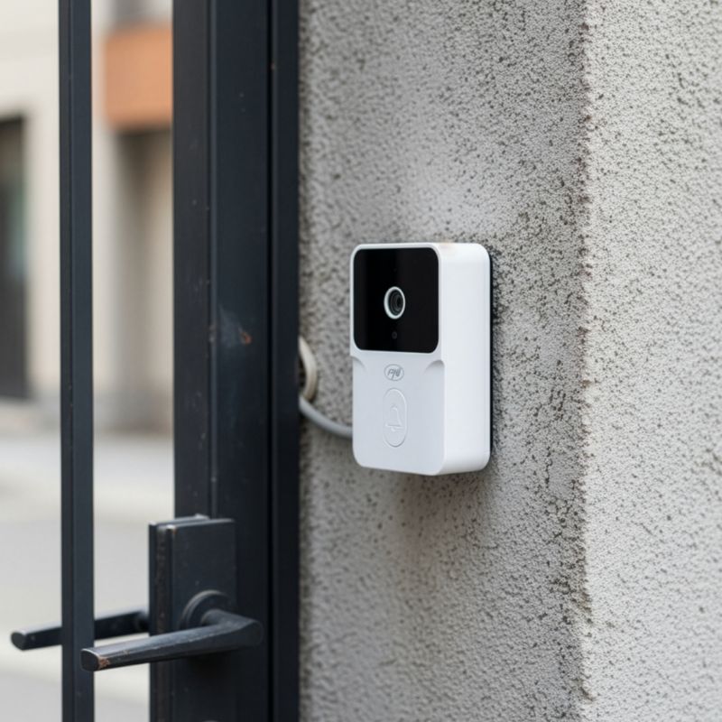 WiFi videodørklokke med kamera, Tuya & trådløs klokke