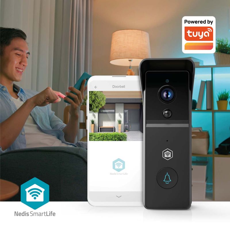 SmartLife Video Dørklokke med kamera Batteridrevet 3 MP