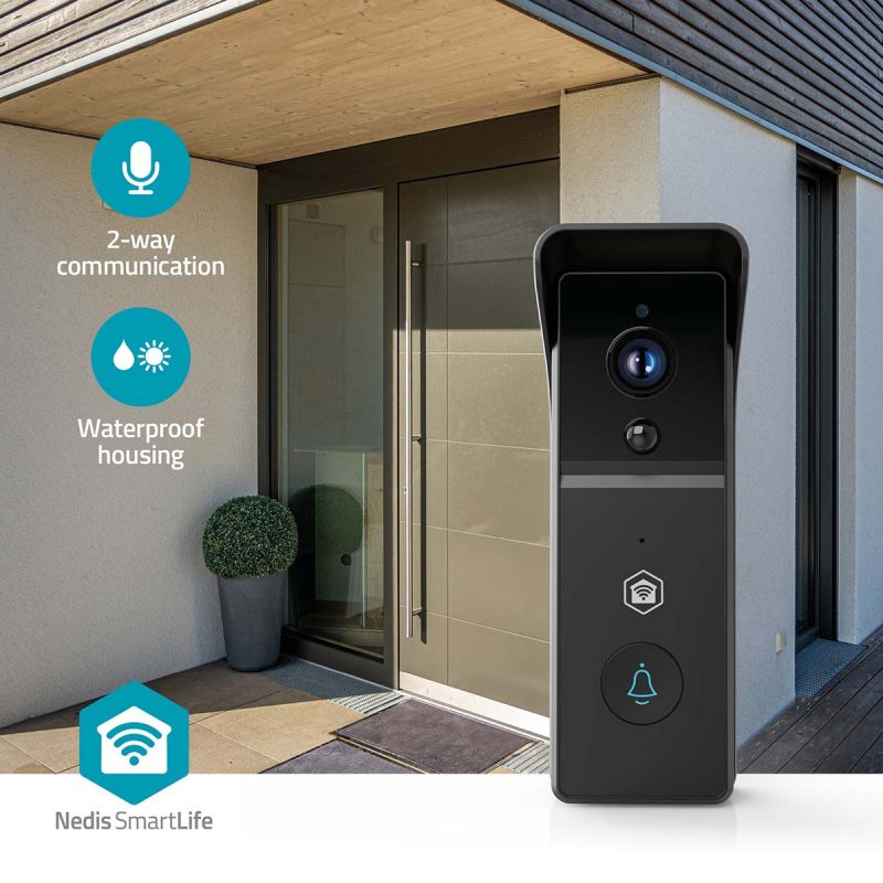 SmartLife Video Dørklokke med kamera Batteridrevet 3 MP