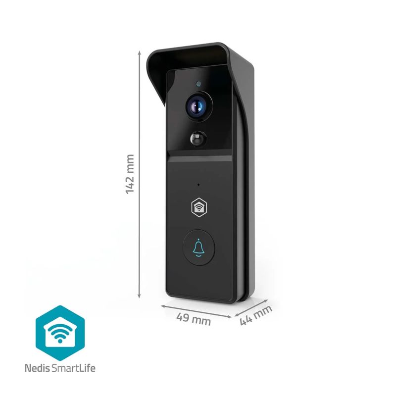 SmartLife Video Dørklokke med kamera Batteridrevet 3 MP