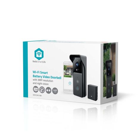 SmartLife Video Dørklokke med kamera Batteridrevet 3 MP