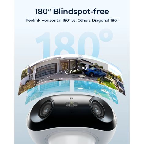 Reolink Argus 4 Pro batteridrevet 4K kamera med 180° synsfelt