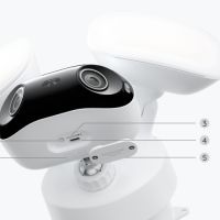 Reolink Elite Floodlight WiFi – micro-SD-indgang, reset-knap, højttaler og USB-C