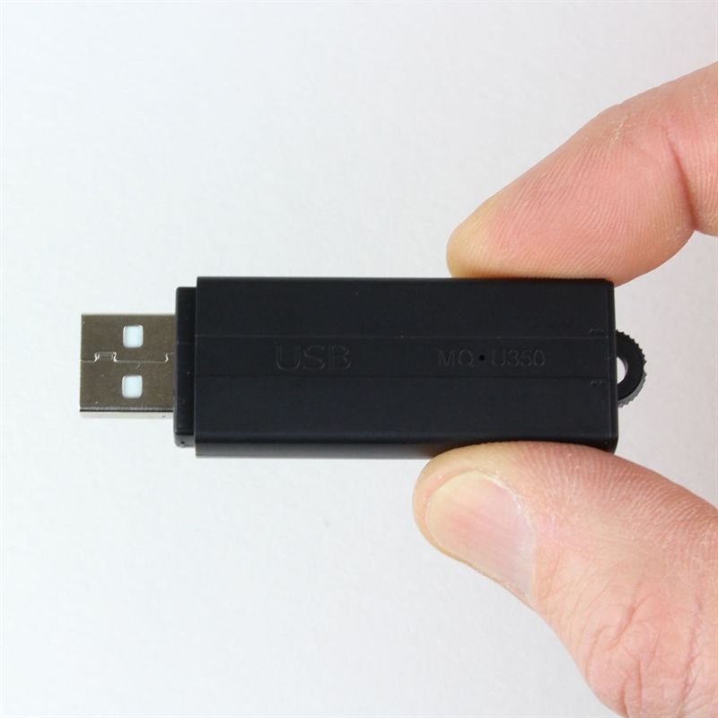 USB-stick med lydaktiveret aflytning, 25 dages standby tid