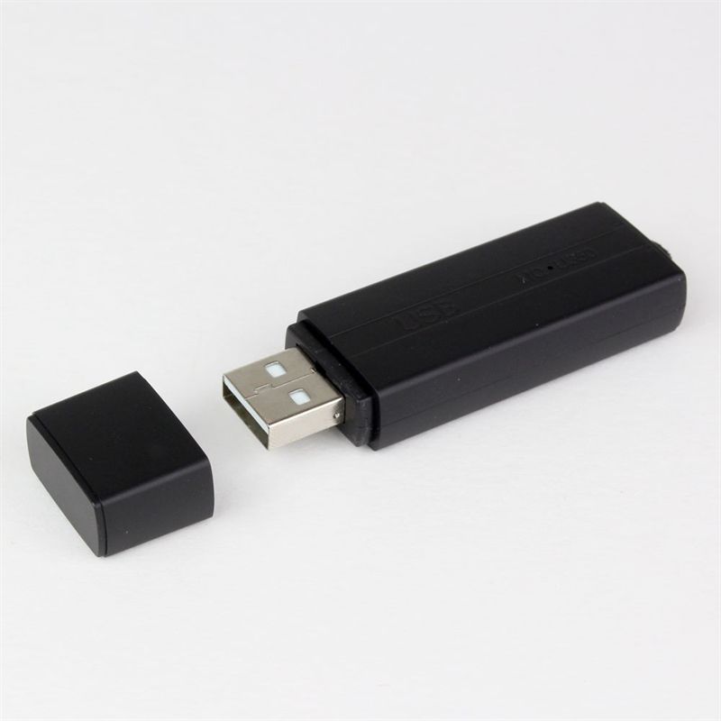 USB-stick med lydaktiveret aflytning, 25 dages standby tid