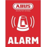 ABUS advarselsklistermærke, alarm 60 x 80 mm