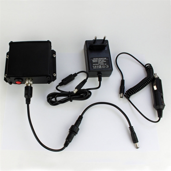Batterikit 12 volt inkl. opladeligt batteri (2.600 mAh) og opladere