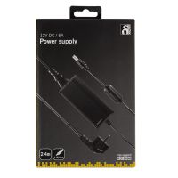 12 volt DC strømforsyning adapter 5 A