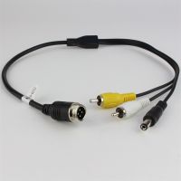 Adapter 4 pol han til RCA han og DC hun