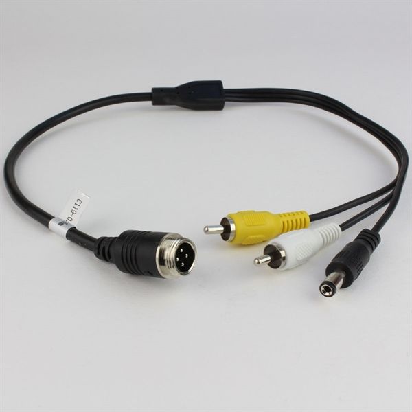 Adapter 4 pol han til RCA han og DC hun