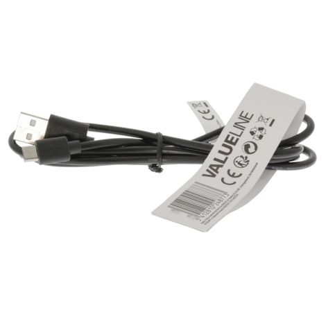 Micro-USB kabel 1 meter. USB A Han - Micro B Han