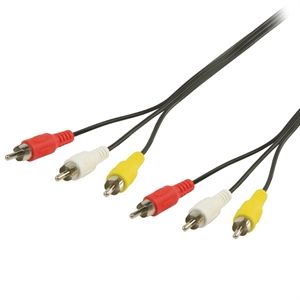 Video Kabel, komposit 3x RCA / Phono 1,50 meter