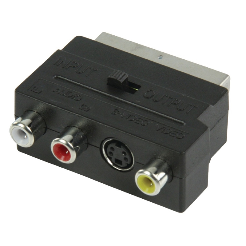 Billede af Scart-Adapter fra scart til S-Video / RCA (phono)