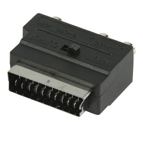 Scart-Adapter fra scart til S-Video / RCA (phono)