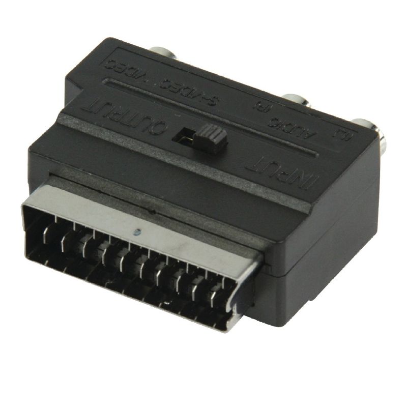 Scart-Adapter fra scart til S-Video / RCA (phono)