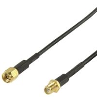 Antenneledning 5 meter SMA han omløber, SMA hun gevind