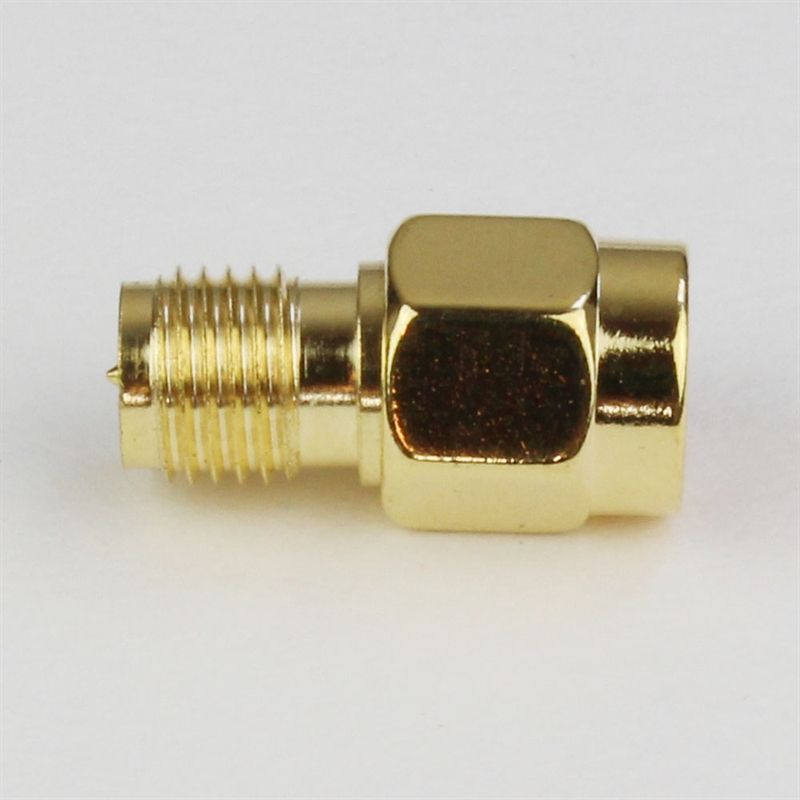 Sma Adapter RP SMA Han - SMA Han Guld 2-pak